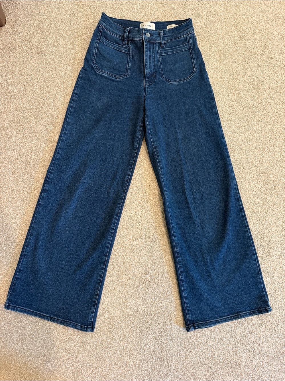 FRAME Le Slim Palazzo High Rise Wide Leg Jeans Size 27